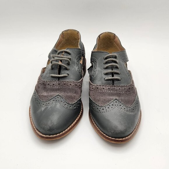 "Milton" Leather Flat Cut Out Brogue from ASOS DESIGN - Picture 1 of 7